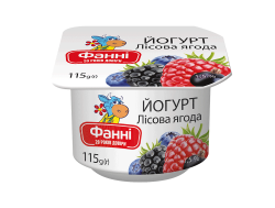 Йогурт 1,5% з лісовою ягодою Фанні