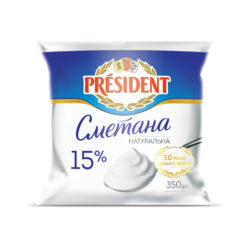 Сметана Президент 15%