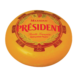 Semi-hard cheese Maasdam 48% Président