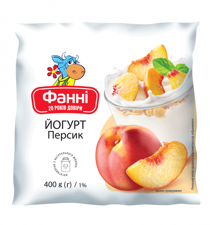 Drinkable yoghurt 1% Peach Fanni