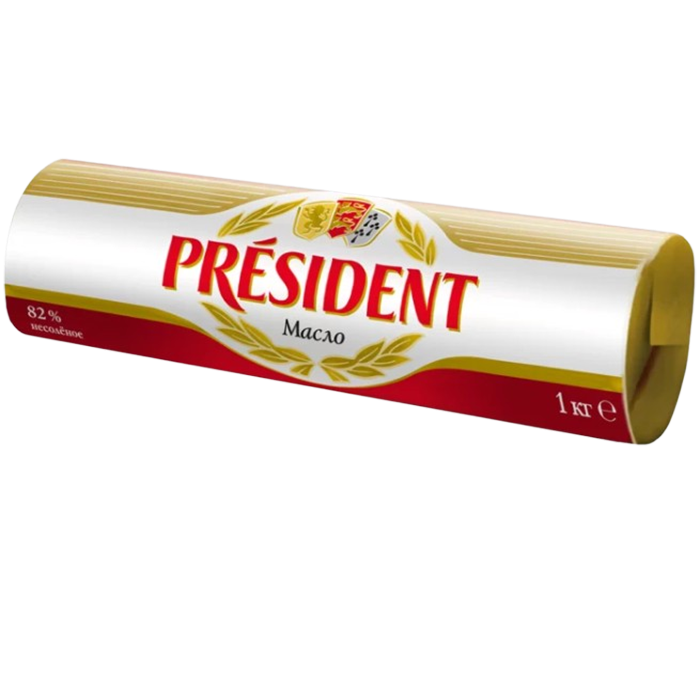 Unsalted butter 82% Président