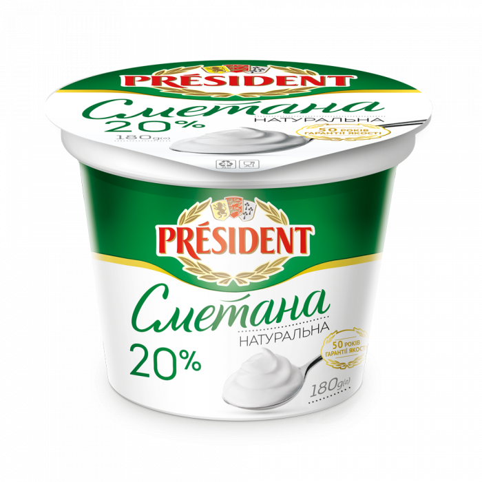 Sour Cream President 20%