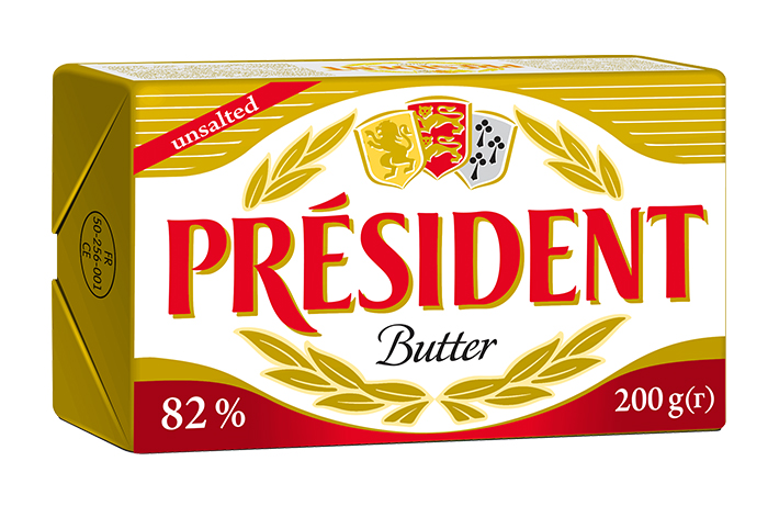 Unsalted butter 82% Président