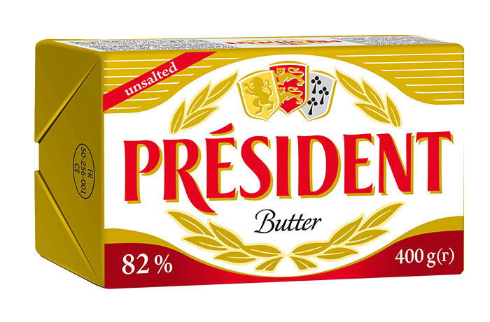 Unsalted butter 82% Président