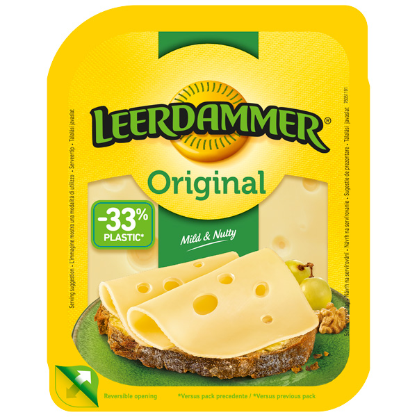 Сир твердий LEERDAMMER® Original, нарізаний скибочками