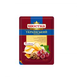 Сир твердий Український фірмовий скибками 50% Шостка