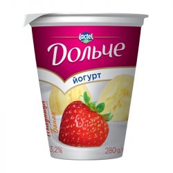 Spoonable yoghurt 3,2% strawberry-banana Dolce