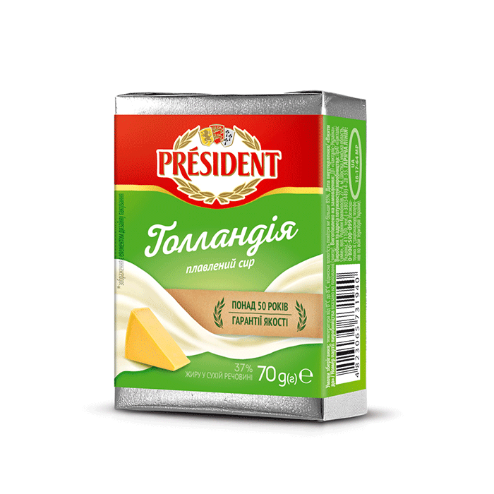 Processed cheese Holland 37% President