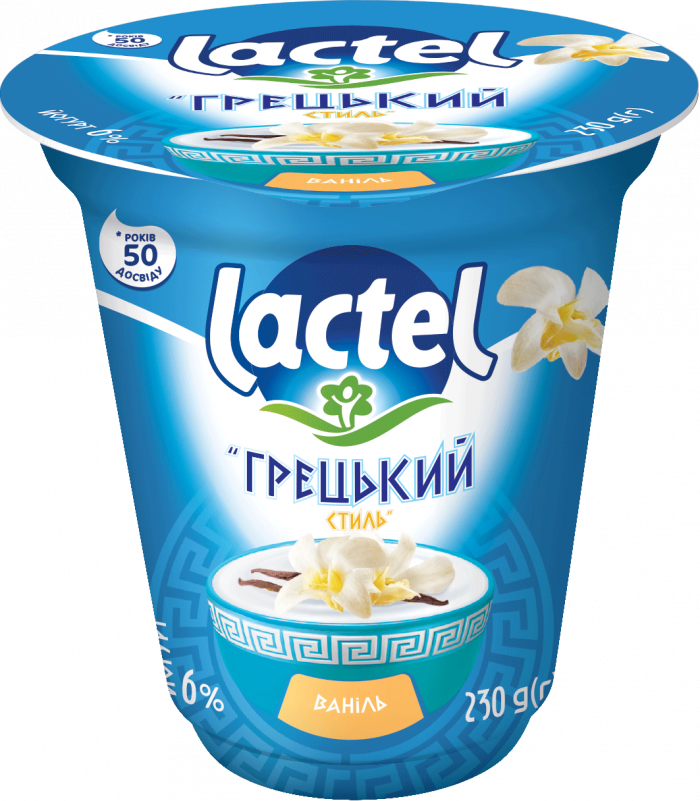 Yogurt Vanilla “Greek style” 6% Lactel